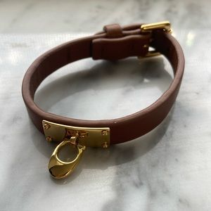 Coach signature leather bracelet